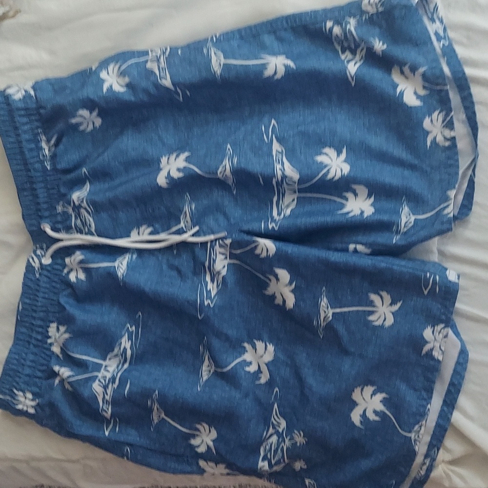 Old Navy Mens Hawaiian Drawstring Swim Trunks Shorts  SZ S